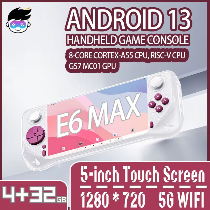Consola de juegos portátil GAMEMT E6 Max Android 13