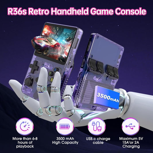 R36S - Consola de mano de videojuegos retro 128 GB